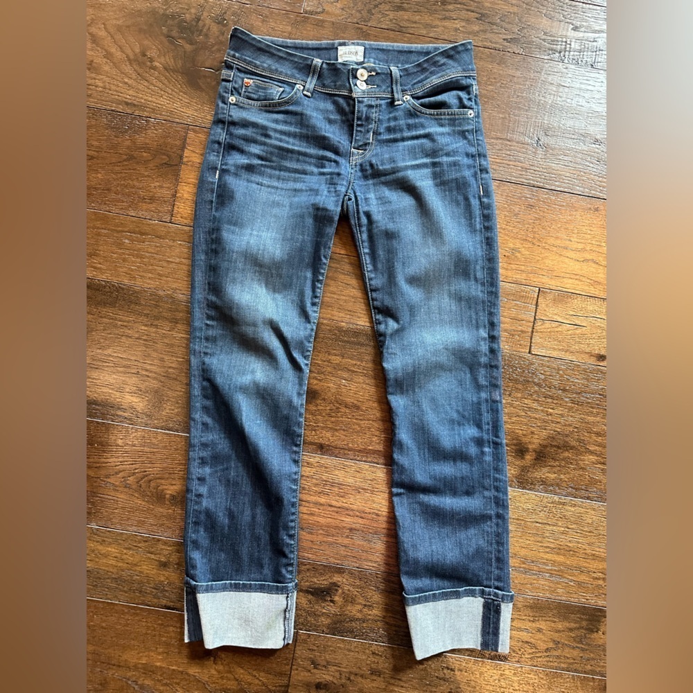 Hudson Women’s Ginny Crop Straight with Crop Jeans- size 27